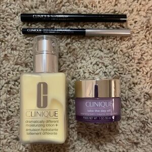 Clinique Moisturizing Lotion, eyeliner and Cleansing Balm Bundle